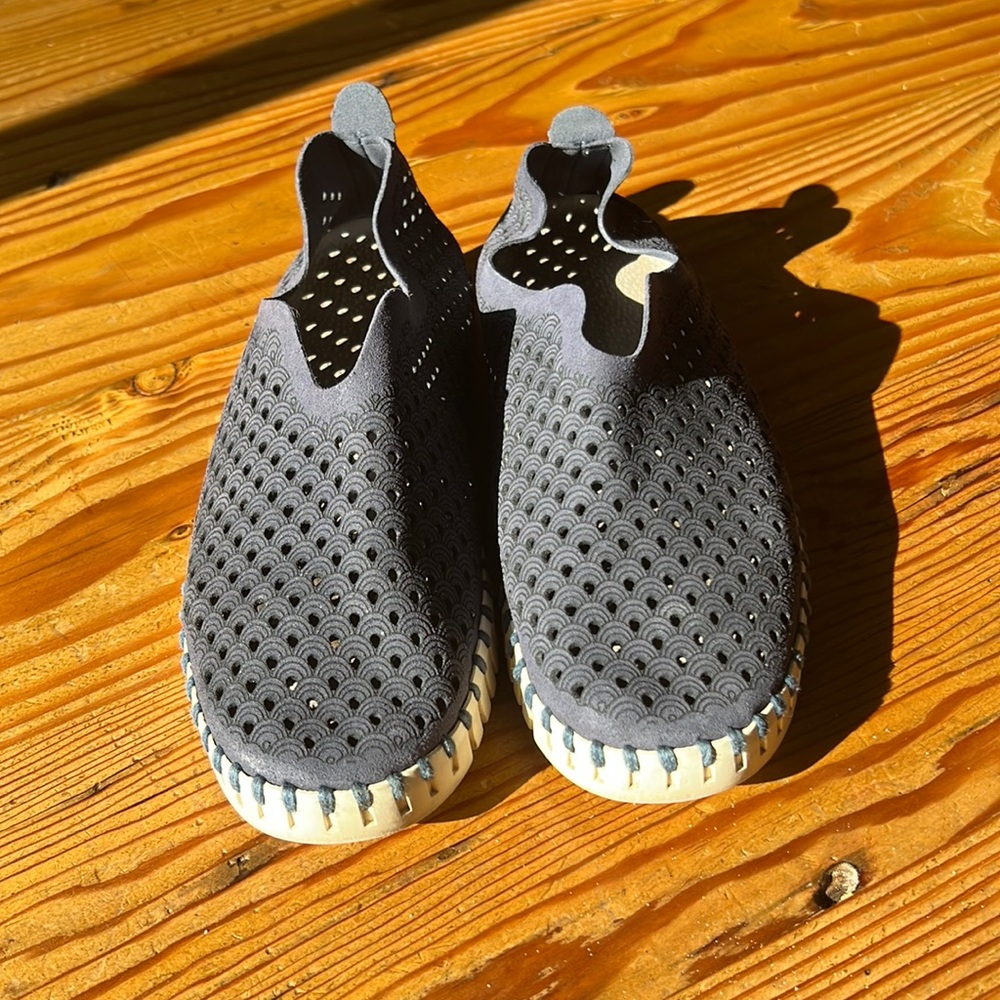 Ilse Jacobsen Navy Slip On